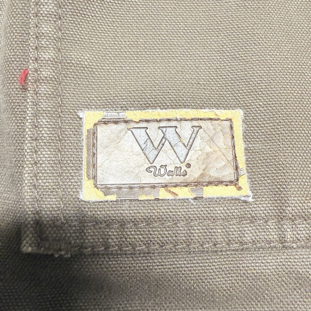 Vtg Walls Men's Medium Brown Field Barn Chore Coat Canvas Lined Corduroy Collar - Picture 2 of 15